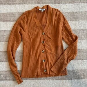 Madewell Women's Orange Lightweight Sweater